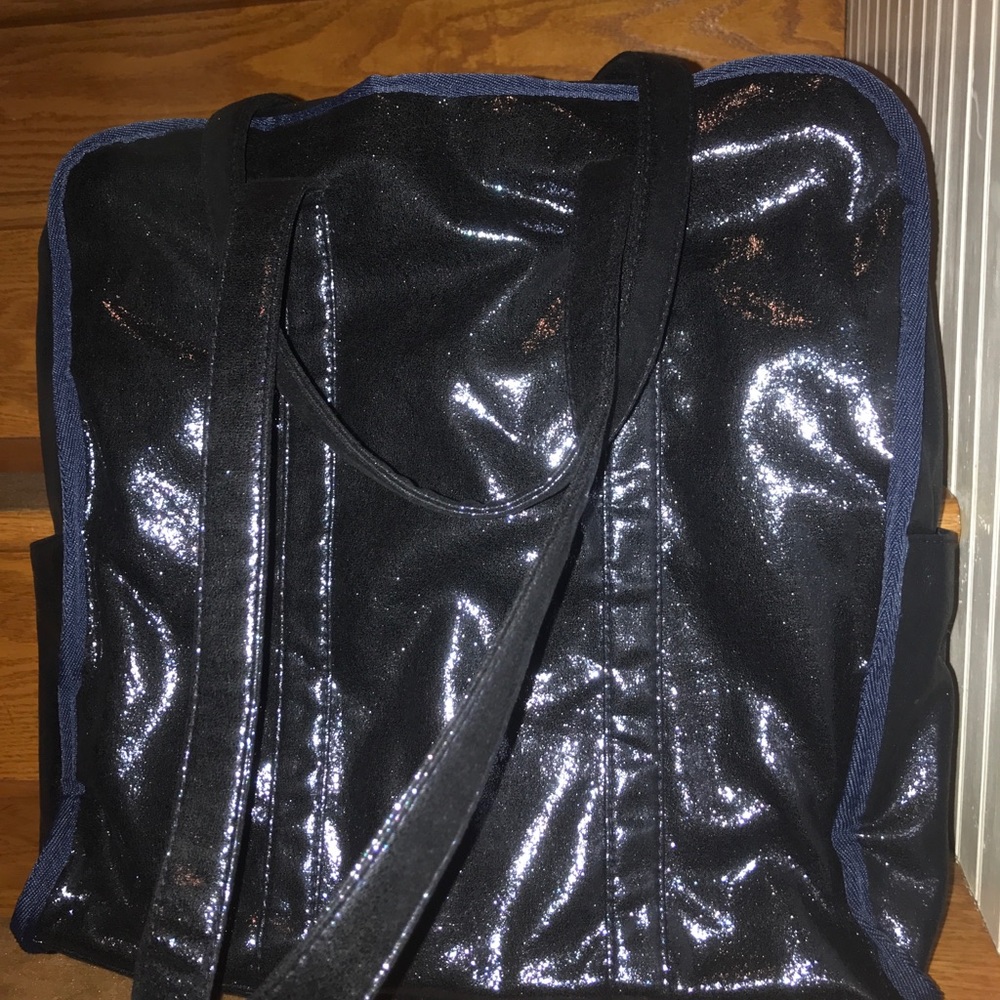 Metal blue large tote